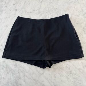 pacsun black mini skort